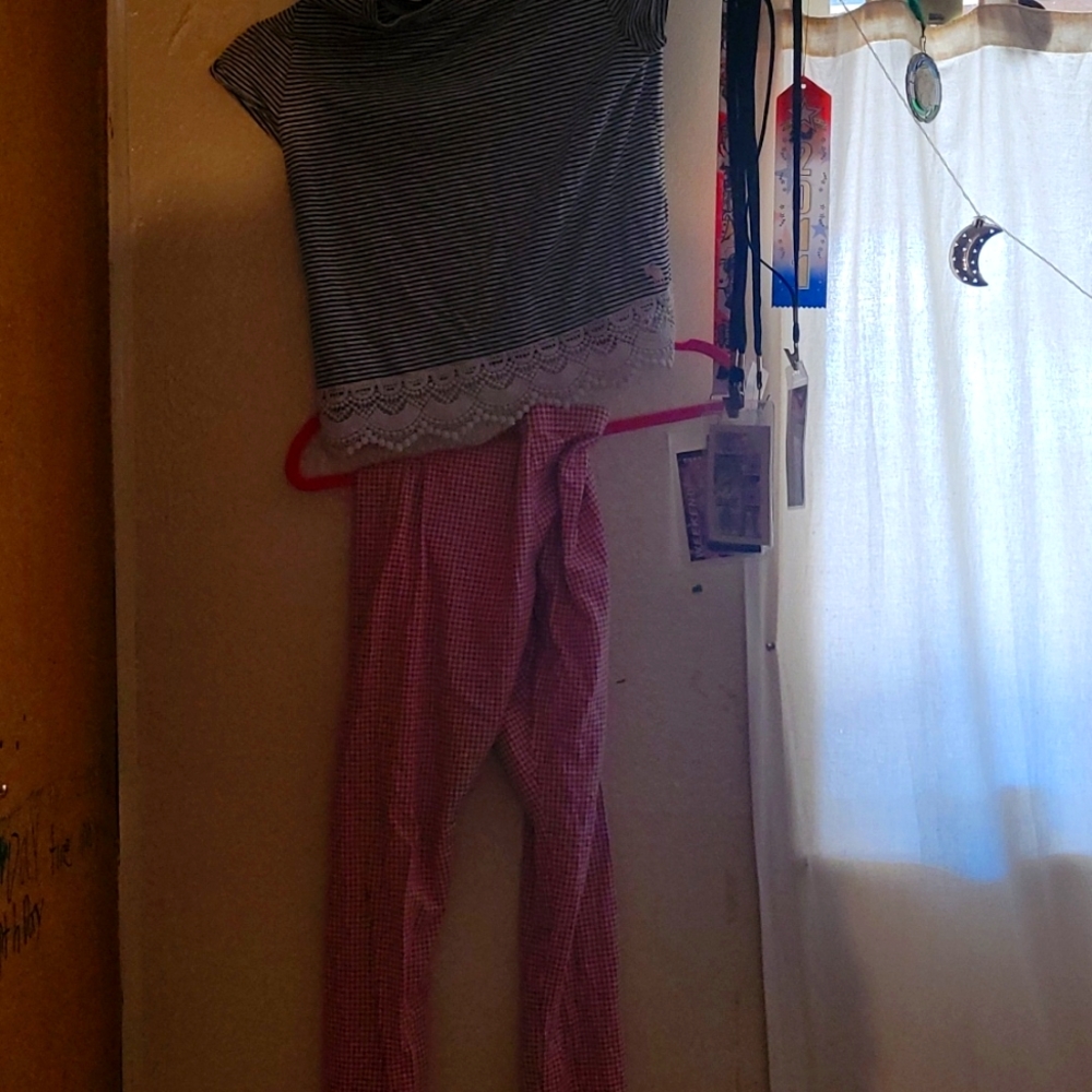 2 pieces shirt and pants.